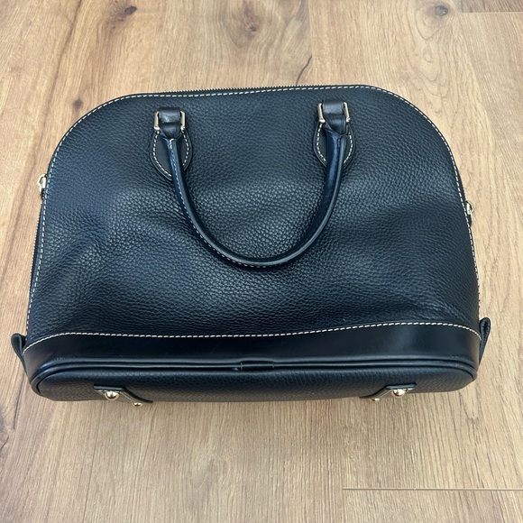 Dooney & Bourke Black Pebbled Leather Satchel - Picture 2 of 7